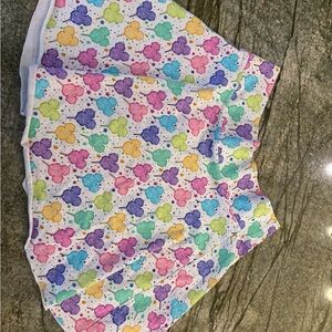 Colorful Mickey Cotton Candy Print Skirt